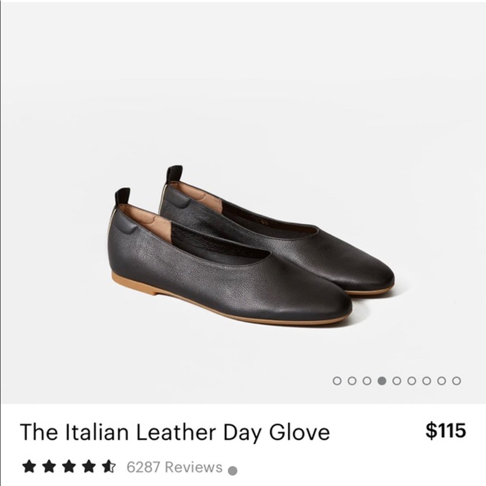 Everlane Italian Leather Day Glove in Black